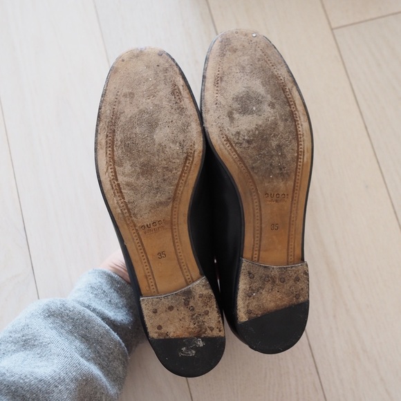 Gucci Jordaan Black Leather Loafers | fits size 36 - Picture 8 of 9